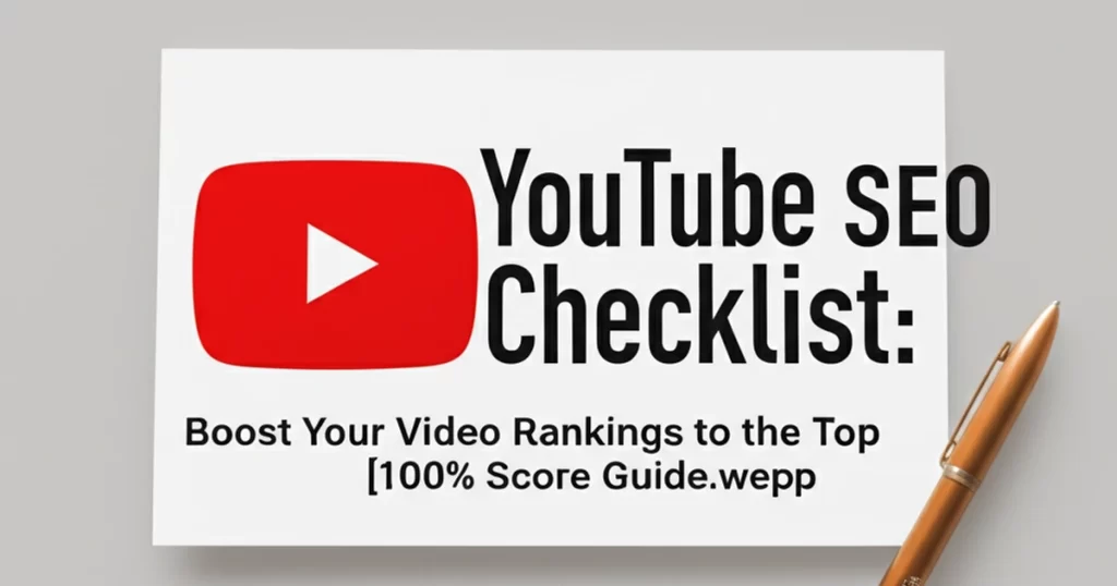 youtube seo checklist