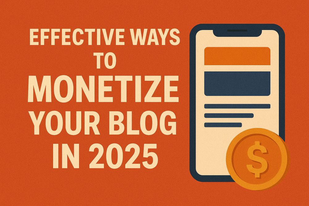 Effective Ways to Monetize Your Blog in 2025