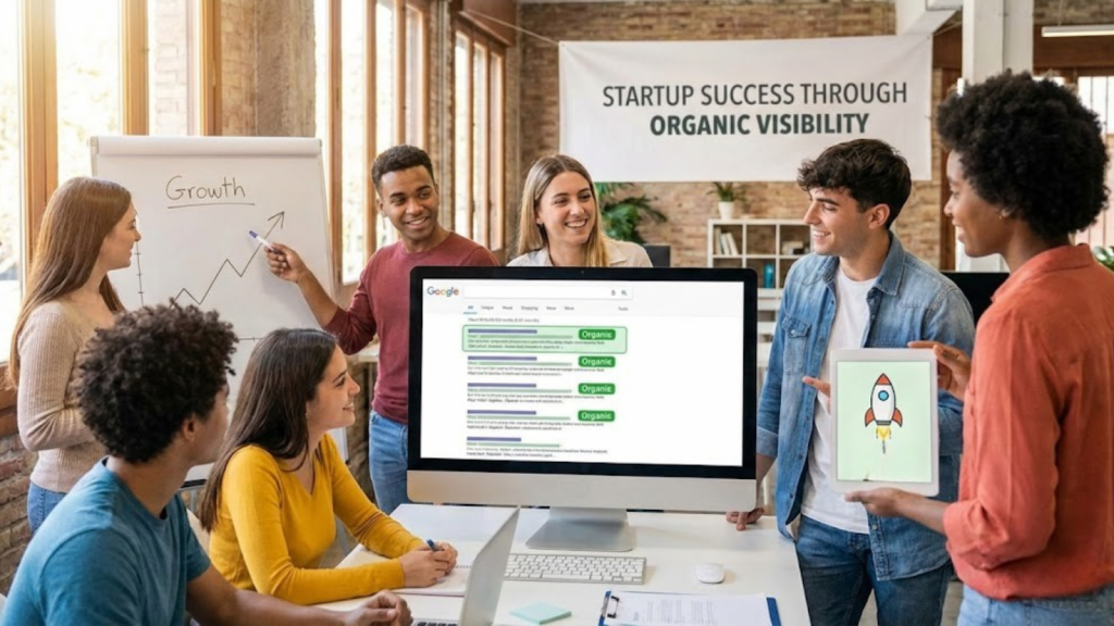 organic visibility for startups